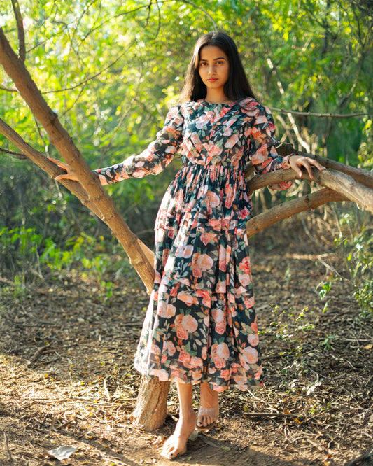 Maxi Black Floral