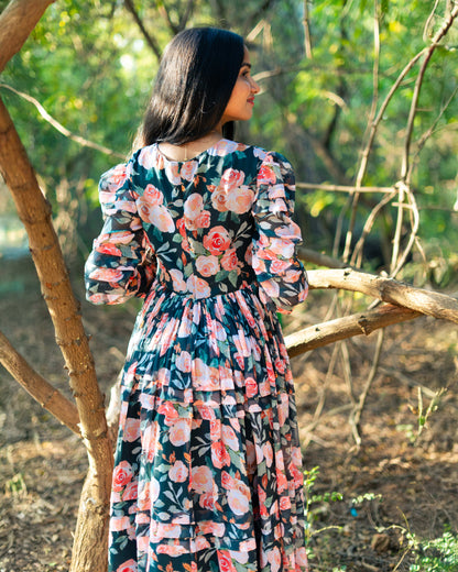 Maxi Black Floral