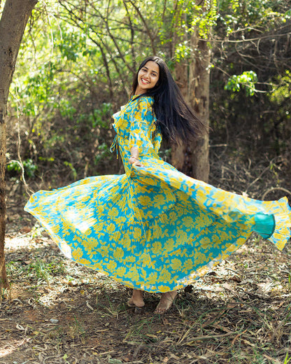 Maxi Turquoise Yellow