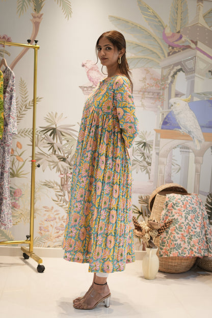 Kurta Aqua Floral