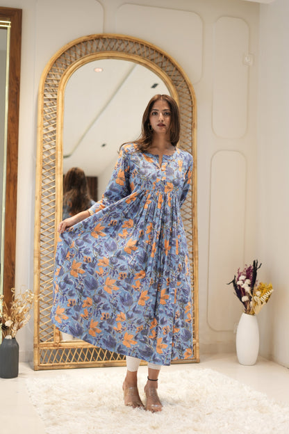 Maxi Periwinkle Floral