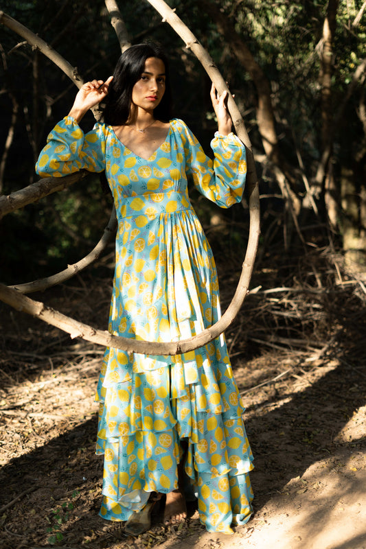 Maxi Lemon Turquoise