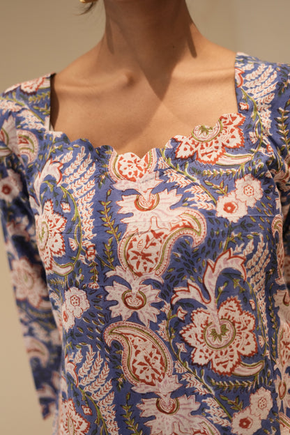 Maxi Navy Paisley