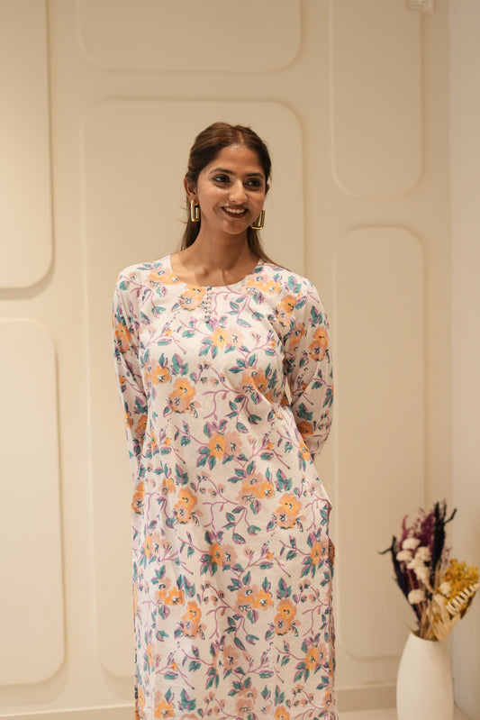 Maxi Peach Floral