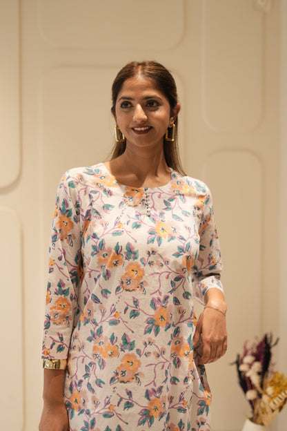 Maxi Peach Floral