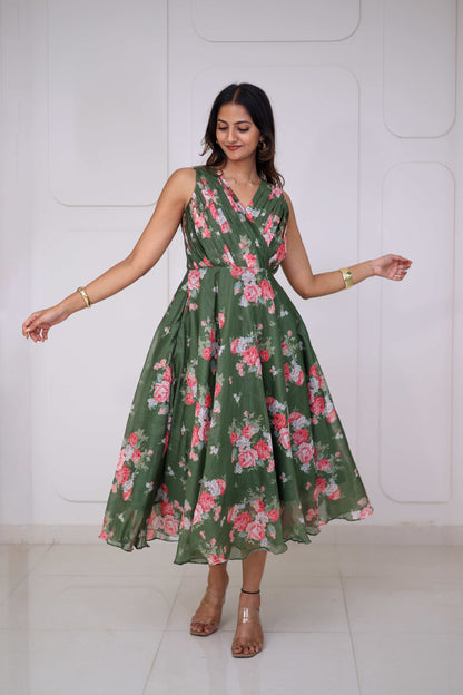 Midi Olive Floral