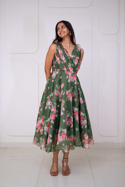 Midi Olive Floral