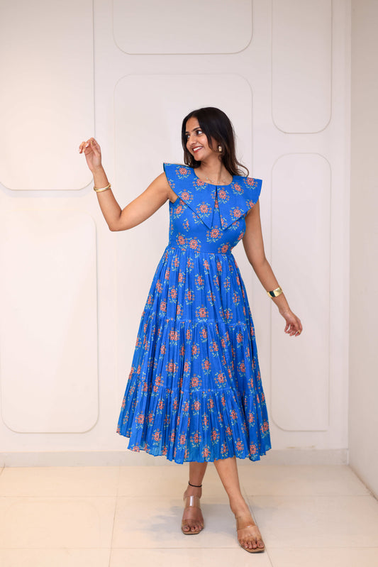Midi Cobalt Floral