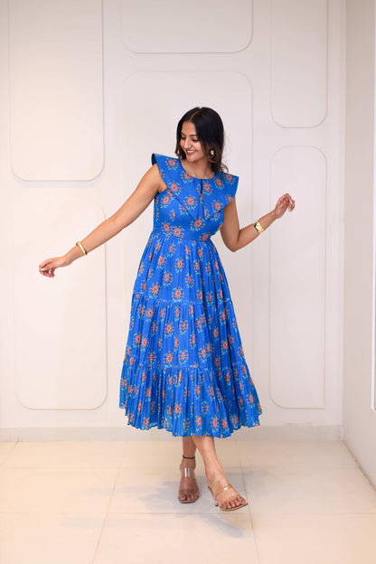 Midi Cobalt Floral