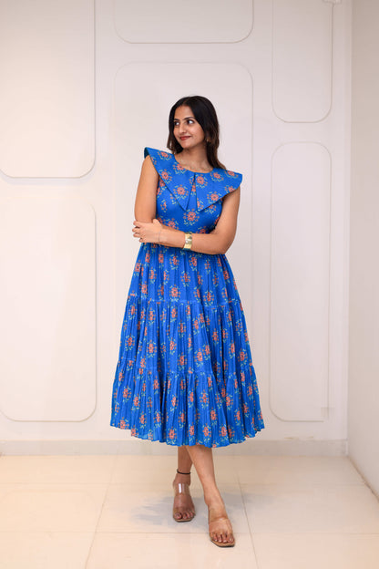 Midi Cobalt Floral
