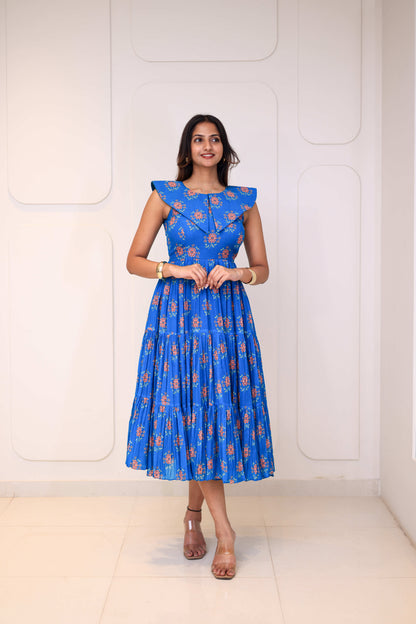 Midi Cobalt Floral