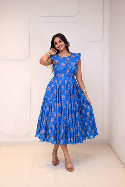 Midi Cobalt Floral