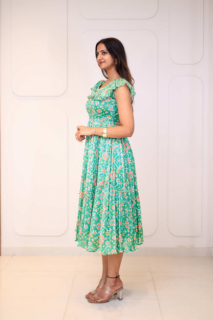 Midi Turquoise Floral